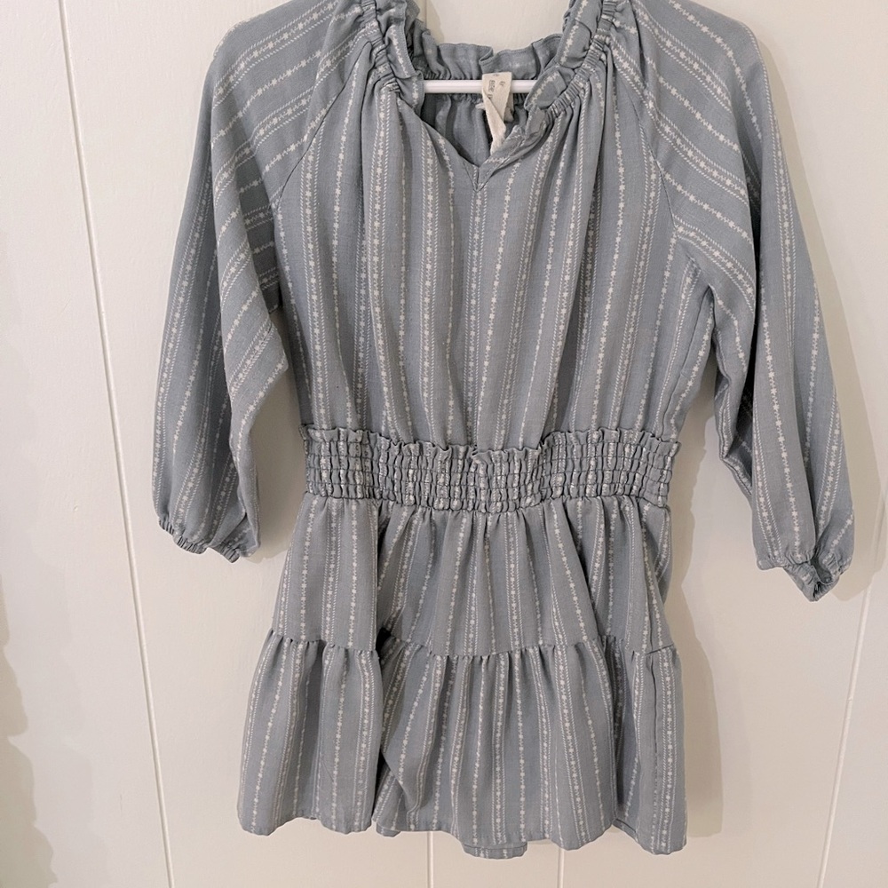 Vignette light blue dress 4y